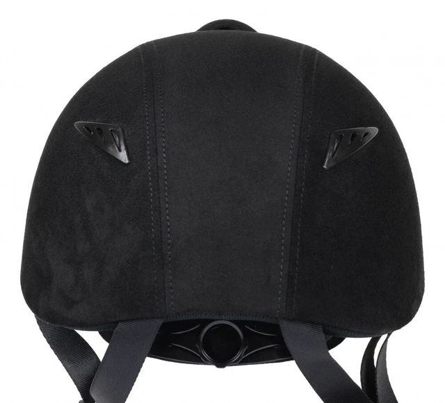 Reithelm Reiterkappe Reitkappe Reiterhelm Focus Lazura Samt schwarz 52-61 cm 4