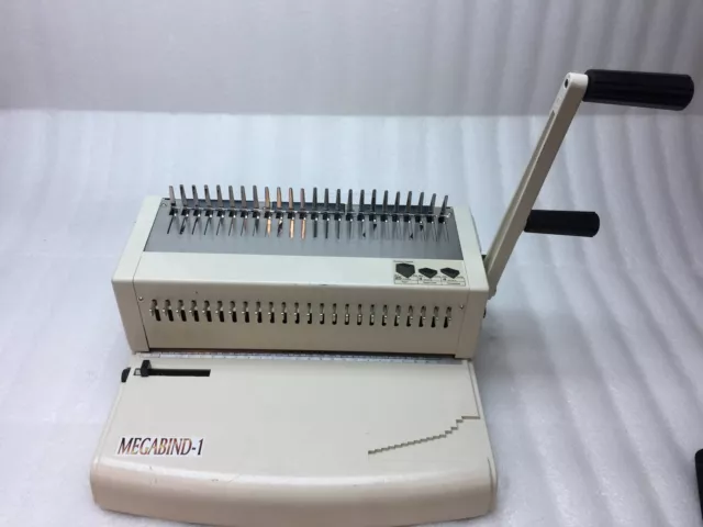 Akiles MegaBind-1 Comb Binding Machine & Punch 14-inch Tested & Working