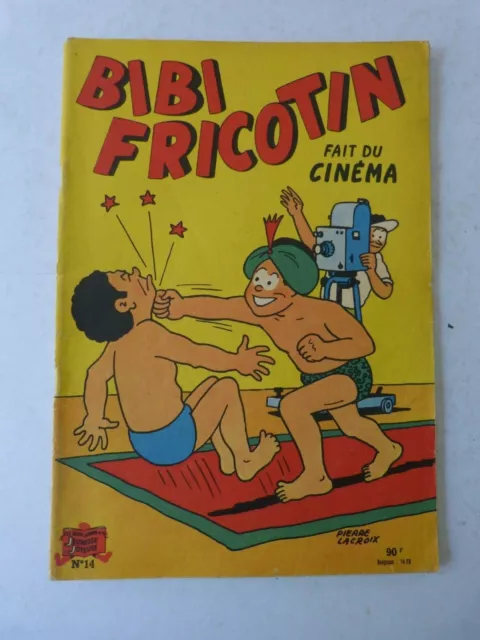 BIBI FRICOTIN fait du cinema  n° 14 en réédition ancienne  / pub PSCHITT