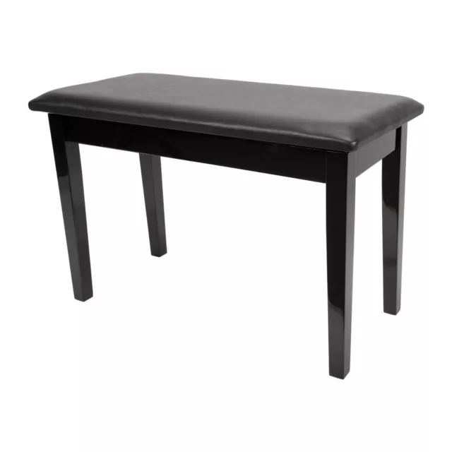 NEW Crown Standard Duet Piano Keyboard Stool Bench Storage Compartment (Black)