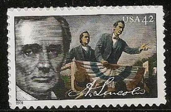 US 4382 Abraham Lincoln Homme Politique 42c Simple MNH 2009