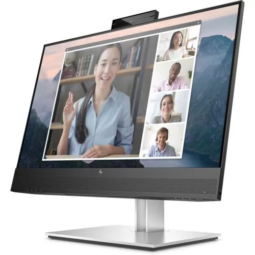HP Elite E24mv G4 Conferencing Monitor USB Hub HDMI Display Port Speakers Webcam