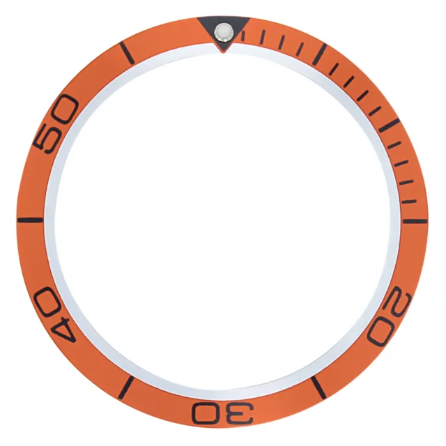 Bezel Insert For 42Mm Case Omega Watch Seamaster Planet Ocean Orange Top Quality