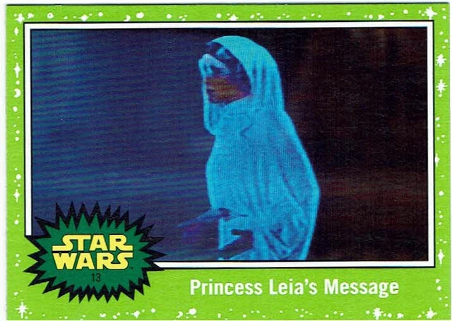 Star Wars Journey to the Rise of Skywalker Topps Green Parallel Base Card #13