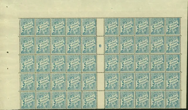 Tunisia 1920 - French Colony - MNH. Yv. Dues Nr.: 14. Sheet of 50. (EB) AR-01035