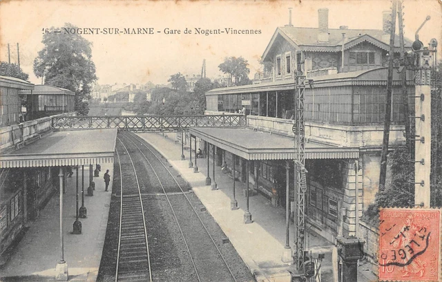 Cpa 94 Nogent Sur Marne / Gare De Nogent Vincennes