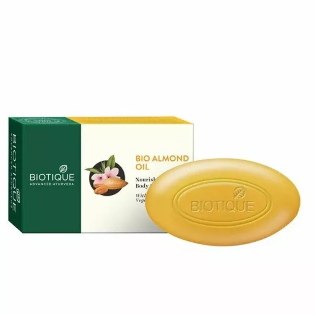 Biotique Bio Jabón corporal nutritivo con aceite de almendras Extracto puro... 2