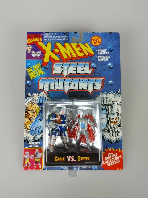 Cable vs Stryfe X-Men Steel Mutants Diecast Marvel Toy Biz 1994 90's NEW