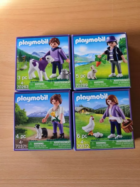 4 PLAYMOBIL Sonderfiguren  Ostern Milka 2020  70263 - 70289 -70371- 70372