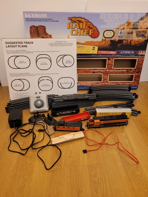 Bachmann Rail Chief – Kit De Train électrique HO 130 Pièces, Prêt à Rouler, Locomotive GP40