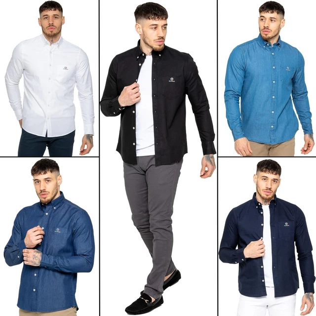 Chemise Homme YVES ENZO Taille S - Coton Majoritaire, Motif Fleurs Marine/rouge/blanc - Neuve Sans étiquettes