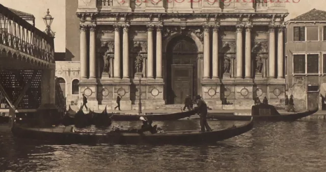 Italien Venedig Kirche Degli Scalzi c1900 Foto Stereo Vintage P74L1n