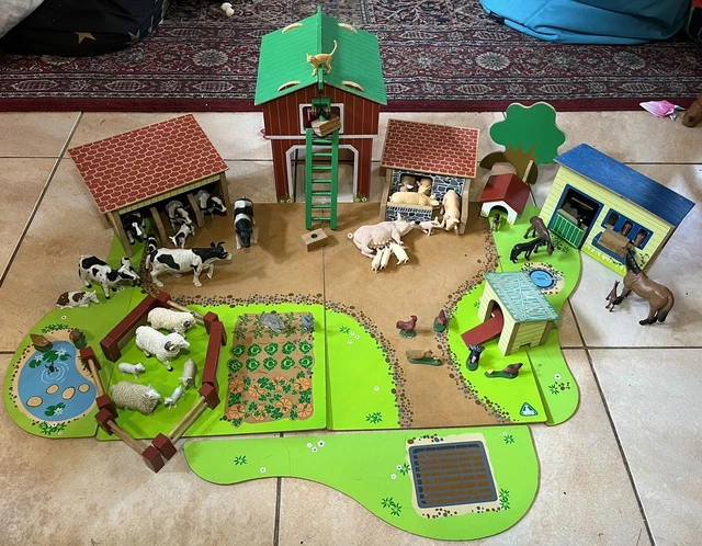 EARLY LEARNING CENTRE ELC Wooden Farm Play Set £75.00 - PicClick UK