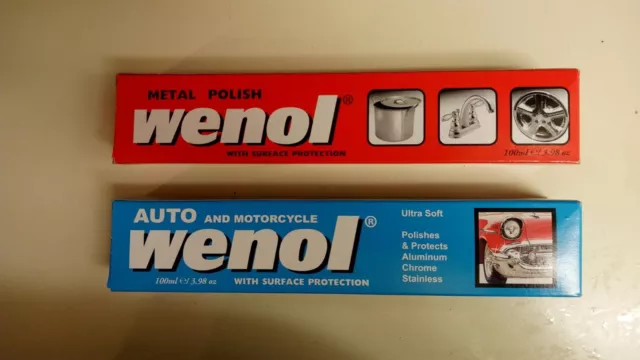 Wenol Ultra Soft Auto Metal Polish - 100 ML 3.98 Fl. Oz. Tube [Blue]