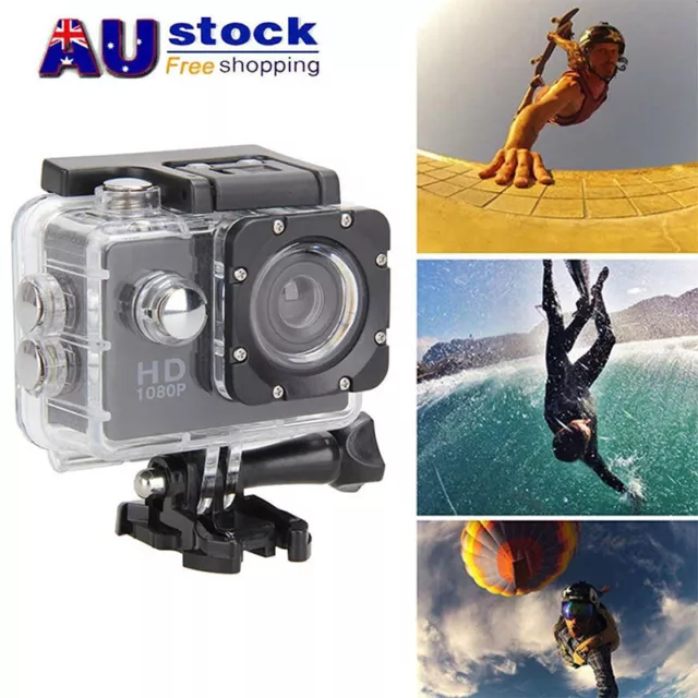 Waterproof Sports Underwater Camera HD 1080P Recorder Camcorder Video Cam Record