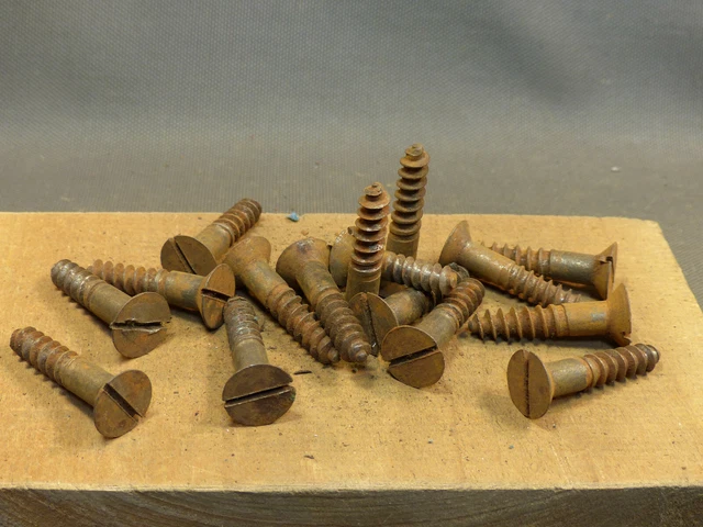 Lot De 200 Vis à Bois Tête Bombée 2.5x40 Mm - Ancien Stock Quincaillerie, Acier, Neuf