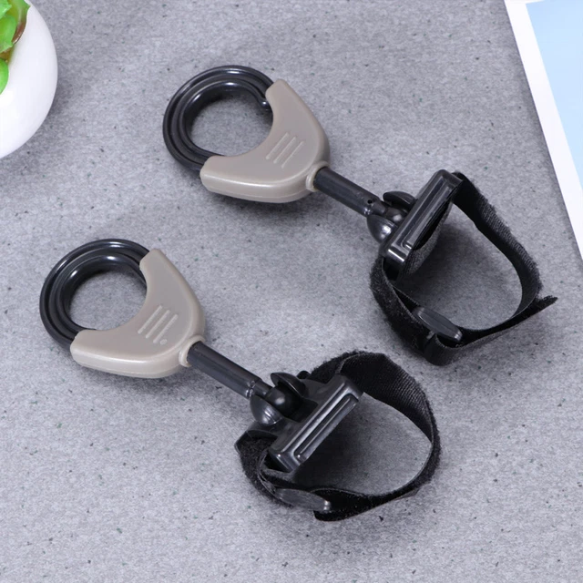 2pcs Plastic Hangers Baby Bag Stroller Hooks Pram Rotate 360 Degree Cart Hook