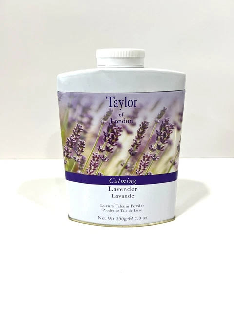 Calming Lavender By Taylor Of London, Luxury Talcum Powder, 7 oz