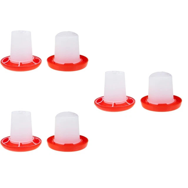 3 Sets Parrot Drinking Bowl Feed Chick Waterer Pigeon Drinking Cups
