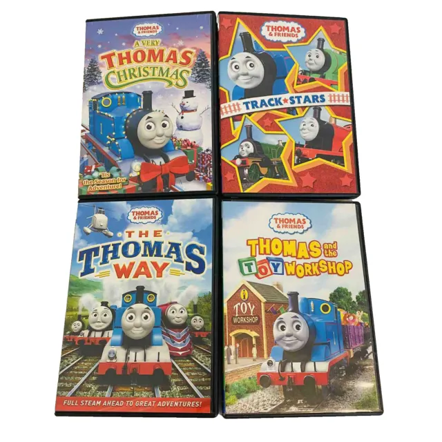 LOT OF 4 Thomas & Friends Christmas Toy Workshop Track Stars The Way ...