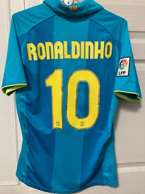 Maillot Vintage FC Barcelone Extérieur #10 Ronaldinho Saison 2005 2006