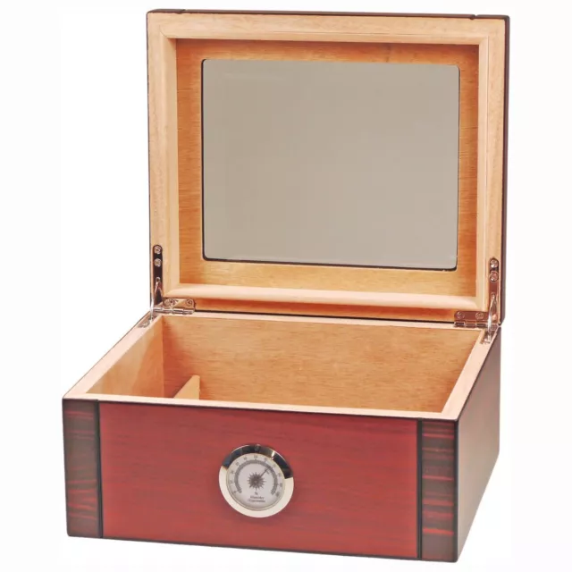 Humidor umidificatore porta 25 sigari cubani in legno Scatola portasigari 2