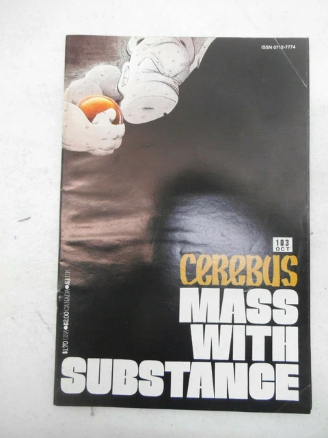 Cerebus #103 1987 Nm Near Mint 9.0 9.2 Aardvark Vanaheim Mass With Substance