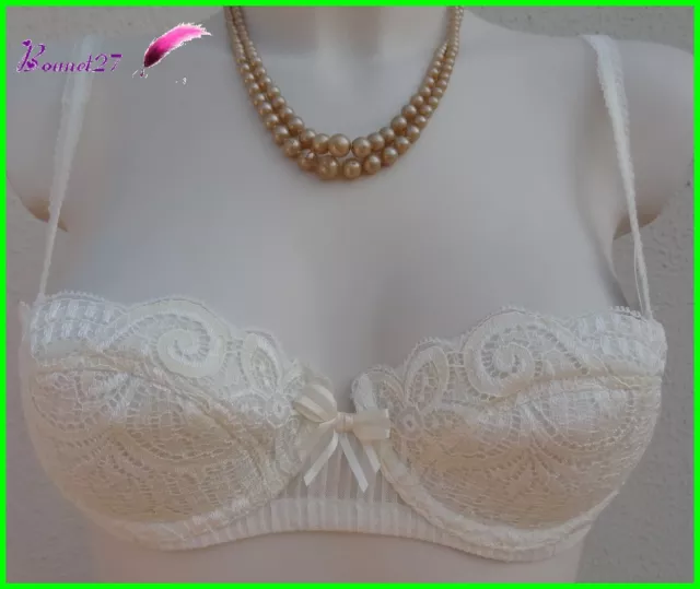 Soutien Gorge BARBARA Couleur Ivoire  PLOUNGE Taille 85A ou 90A - AA170