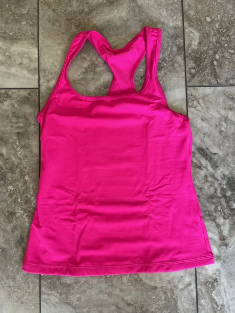 Balera Top Child Medium Hot Pink Cerise Racer Back Dance New