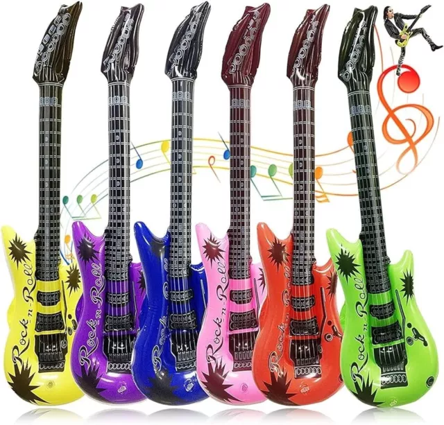 Aufblasbare Luftgitarren Bunt 90cm Luftgitarre Luft Gitarre Air Guitar 8 Farben