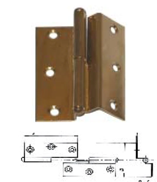 Mobilia Masidef- Cerniera Pieghevole Ferro Nichelato 50X40Mm