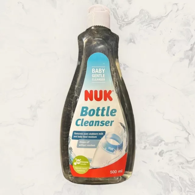 NUK | Limpiador de biberones para bebés 500 ml - Ingredientes de base natural | Nuevo