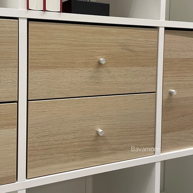 IKEA KALLAX INSERT with 2 drawers white stained oak effect 13×13" BRAND