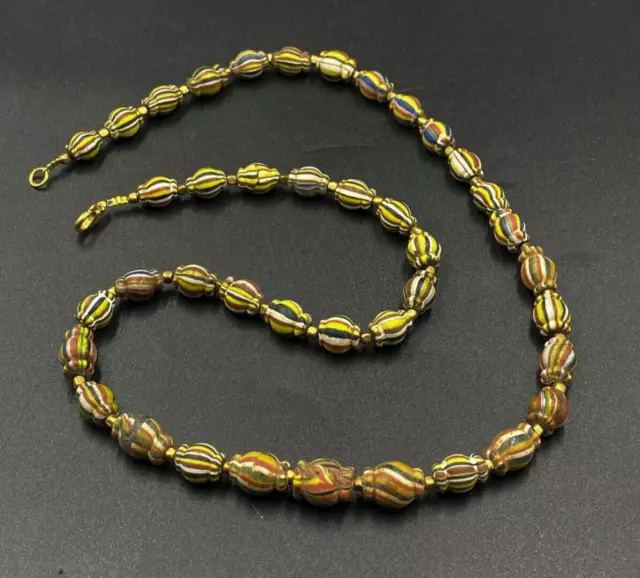 Burma Pyu south east Asia old Glass Antique Necklace