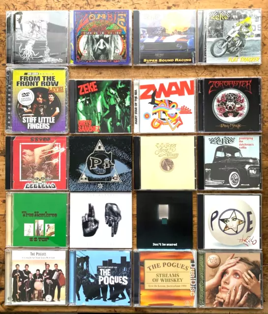 240 Punk/Metal/Rock CDs - Devo, Iggy Pop, Poison idea, Danzig, The Clash, Pixies 2