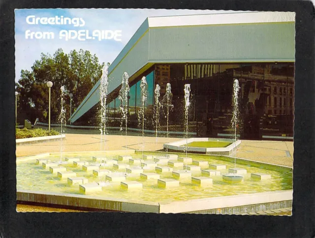 B5711 Australia SA Adelaide Festival Theatre Water Fountain pu1971 postcard