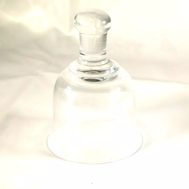 Glass Bell Vintage Clear Glass Bell Shaped Cloche Glassware 2