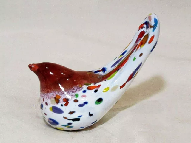 Gordon Studio Red Glass Bird Paperweight – Smaller