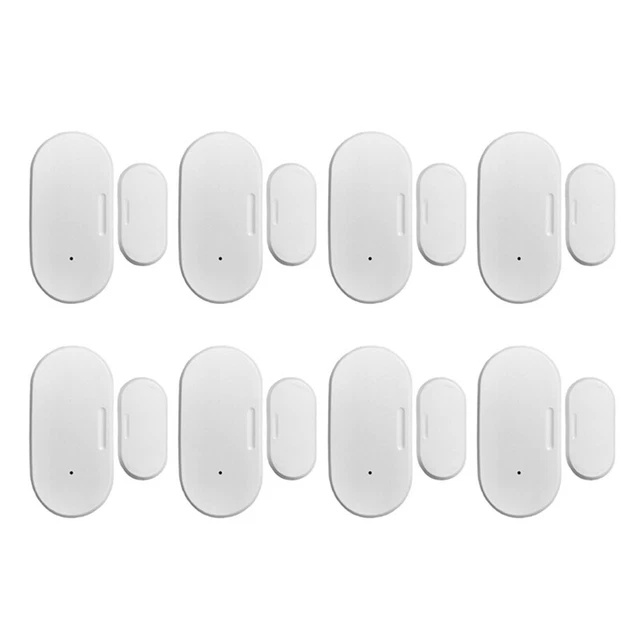 8X Tuya Zigbee Sensor de Puerta y Ventana Automatización Seguridad Smartlife APLICACIÓN AlS8L6