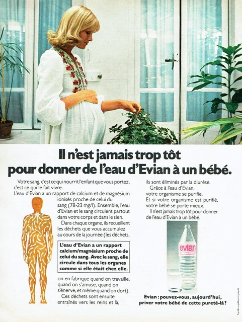 Publicité Advertising 0222 1958 Evian eau minérale Source Cachat issue