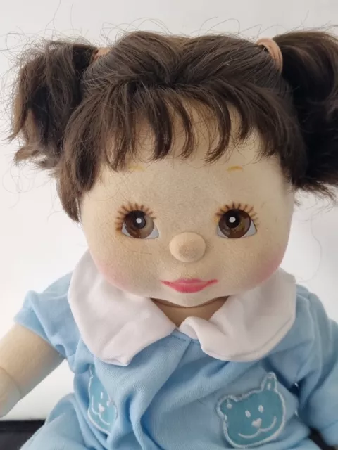 my child doll  Brunette Pigtails US girl Near New condition Brown Eyes