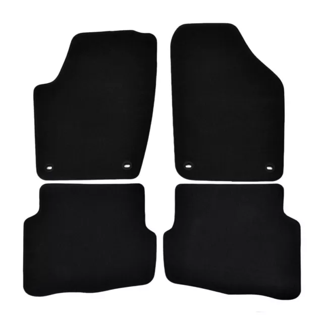 PRO Tapis de sol en Velours pour VW Polo 9N 2002-2008 Noir 4pc