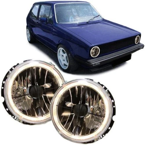 ANGEL EYE HEADLIGHTS Headlamps For Vw Golf Mk1 Mk 1 Caddy 1 T2 Lt2835