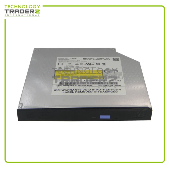 LOT OF 2 IBM UltraSlim SATA DVD ROM Optical Drive 44W3256 81Y3657 43W4640 GT50N