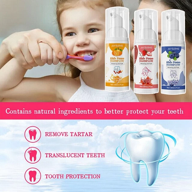 Refrescante bucal espuma anticavidad pasta de dientes espuma cuidado oral pasta de dientes