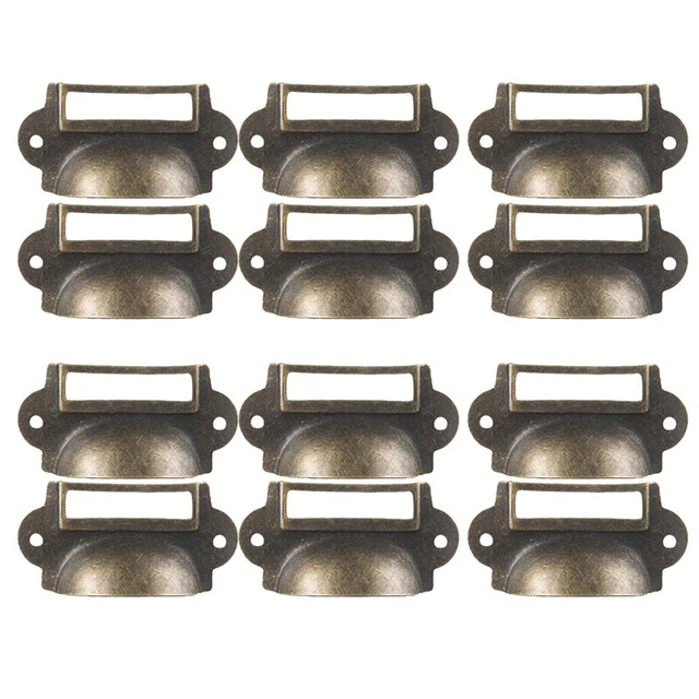 Set 10 Maniglie Per Mobili Universali - Cromo O Nero, Distanza Fori 128mm, Per Cucina E Armadi