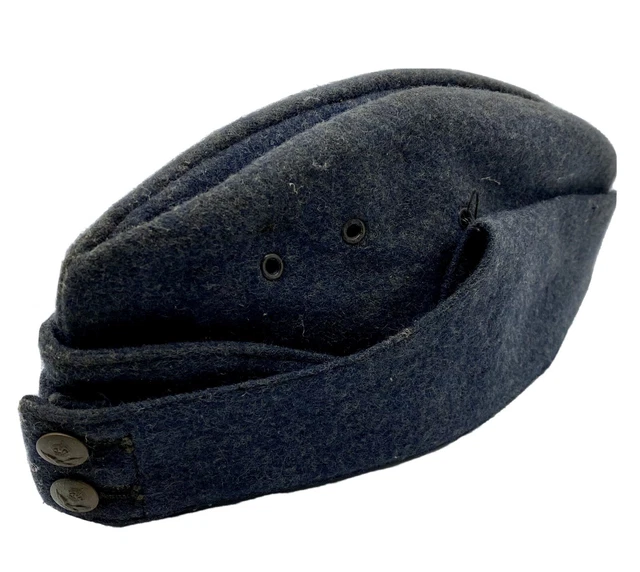 ORIGINAL MILITARY EARLY WW2 RAF Side Cap Field Service Uniform Hat Cap ...