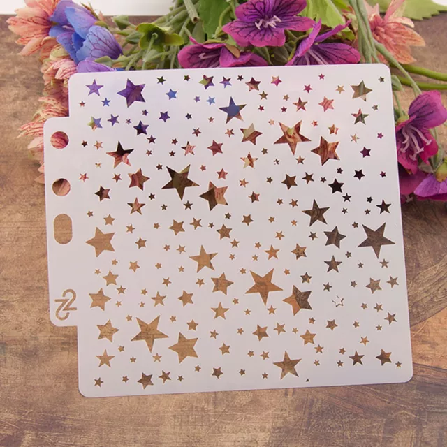 Reusable stars Stencil Airbrush Art DIY Home Decor Scrapbooking Album Craft YXSA