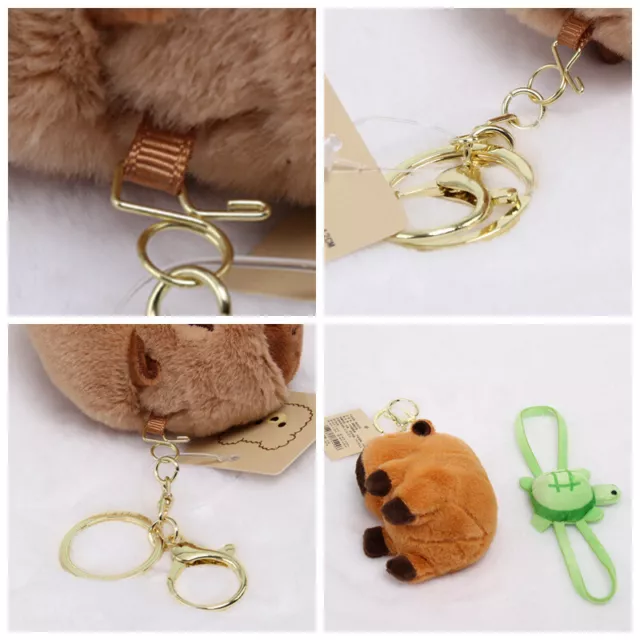 Capybara Plush Keychain Cute Bag Pendant Creative Fluffty Animals Keyring Sp