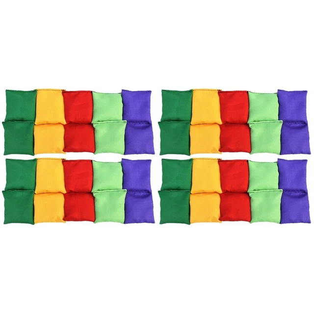 40 piezas Toss Game Suministros Toss Beanbags Pequeños Beanbags
